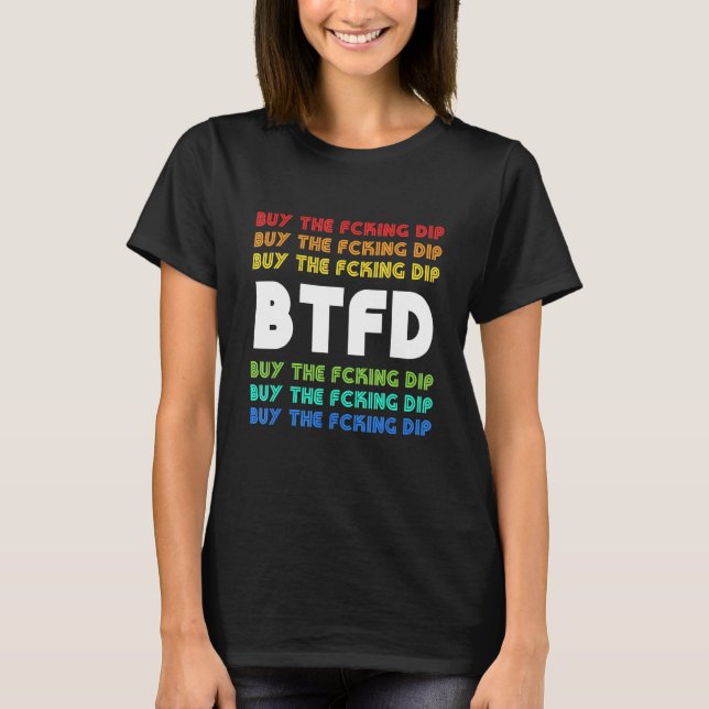 Camiseta Comprar La Caída Bitcoin Moneda Blockchain Cripto  (Anverso)