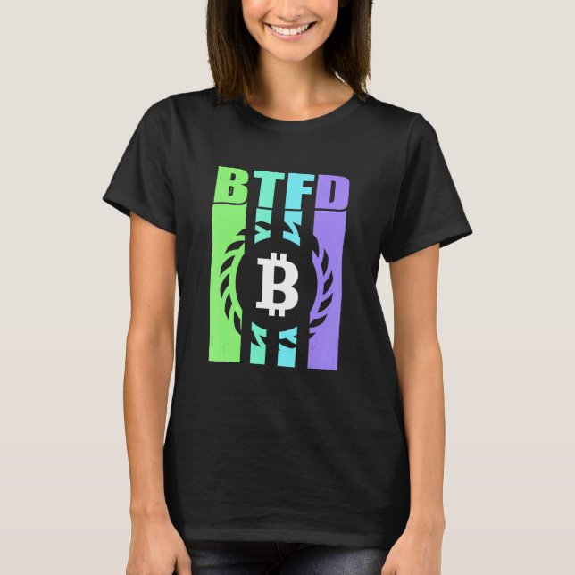 Camiseta Comprar La Caída Hodl Btc Bitcoin Cadena De Bloque (Anverso)