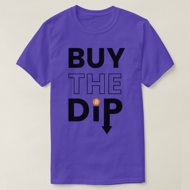 Camiseta Comprar la criptografía del Mercado de Bitcoin Dip (Diseño del anverso)