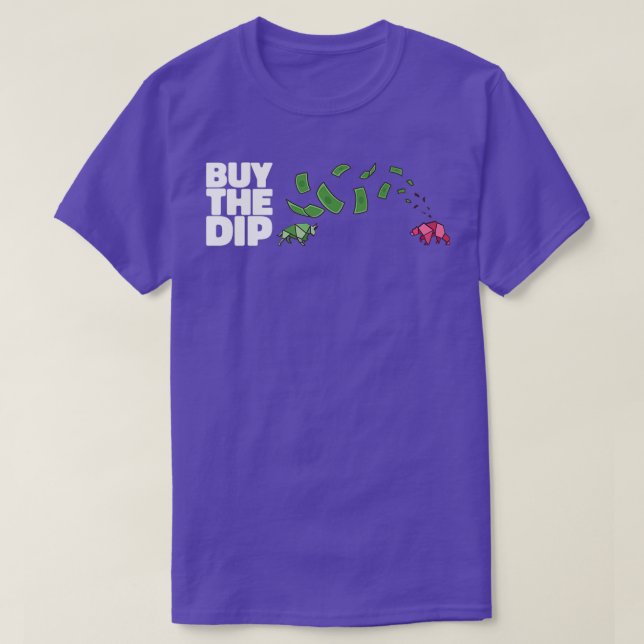 Camiseta COMPRAR LOS DIP Regalos Daytrader Inversores (Diseño del anverso)