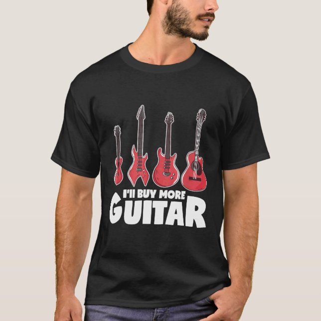 Camiseta Comprar más Gui Acústico De Guitarra Ukelele Elect (Anverso)