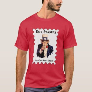 Camiseta Comprar sellos Guardar la oficina de correos