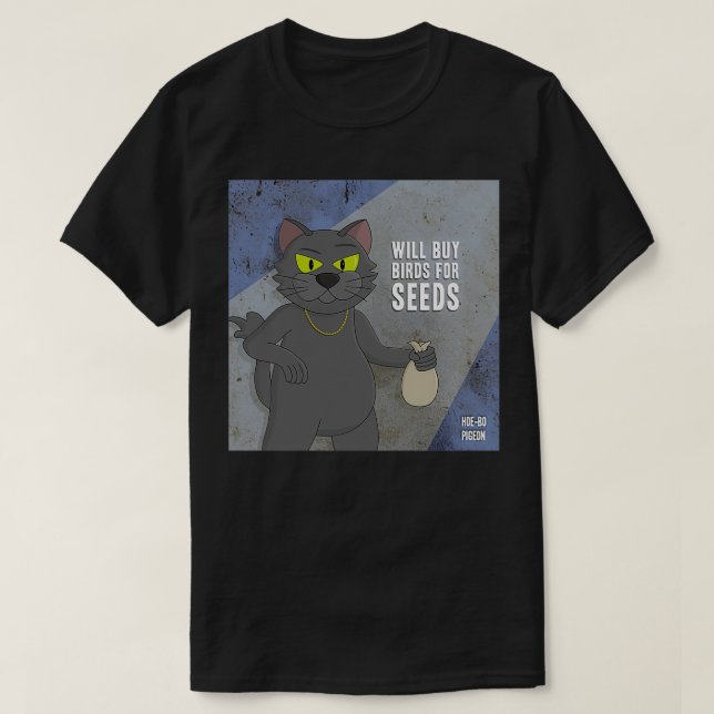 Camiseta Comprará Aves Para Semillas (Diseño del anverso)