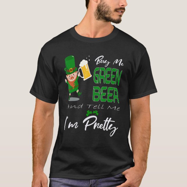 Camiseta Comprarme cerveza verde y decirme que soy Bonito (Anverso)
