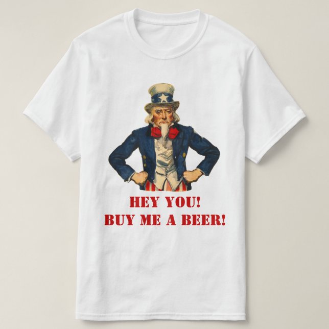Camiseta Comprarme una cerveza (Diseño del anverso)
