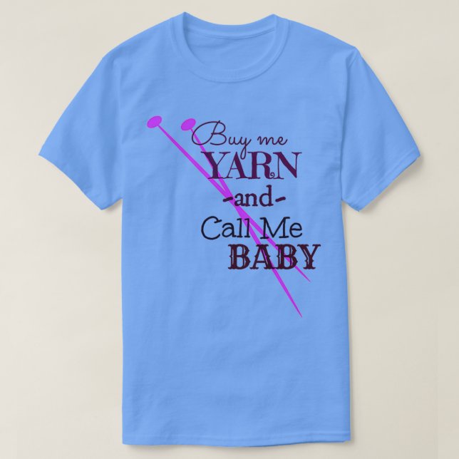 Camiseta Comprarme Yarn amp Llámame (Diseño del anverso)