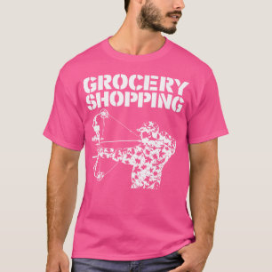 Camiseta Compras de comestibles Bowhun Archer Cazador de ve