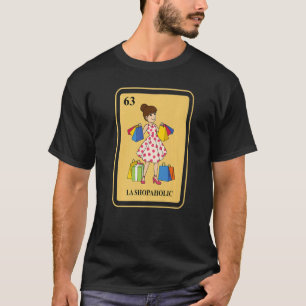 Camiseta Compras de tarjetas de Bingo Tradicional de La Sho