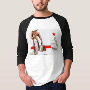 Camiseta Compras navideñas de SlipperyJoe papel blanco espi
