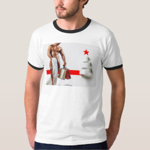 Camiseta Compras navideñas de SlipperyJoe's espiral de pape