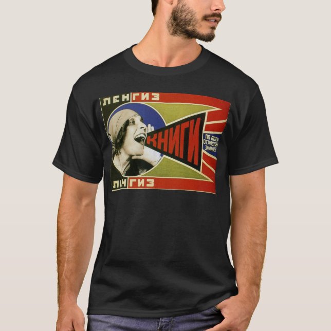 Camiseta "Compre libros" por Alexandr Rodchenko (Anverso)