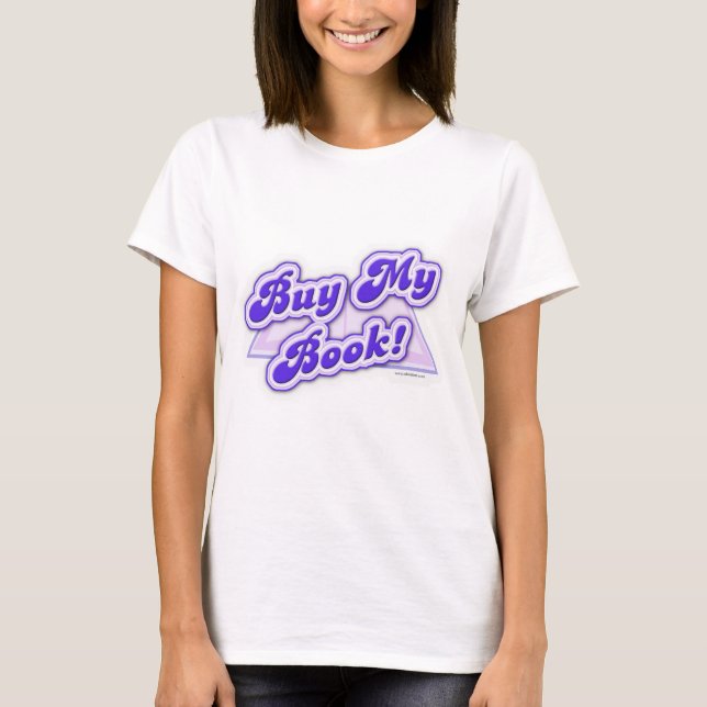 Camiseta Compre mi estilo de la púrpura del libro (Anverso)