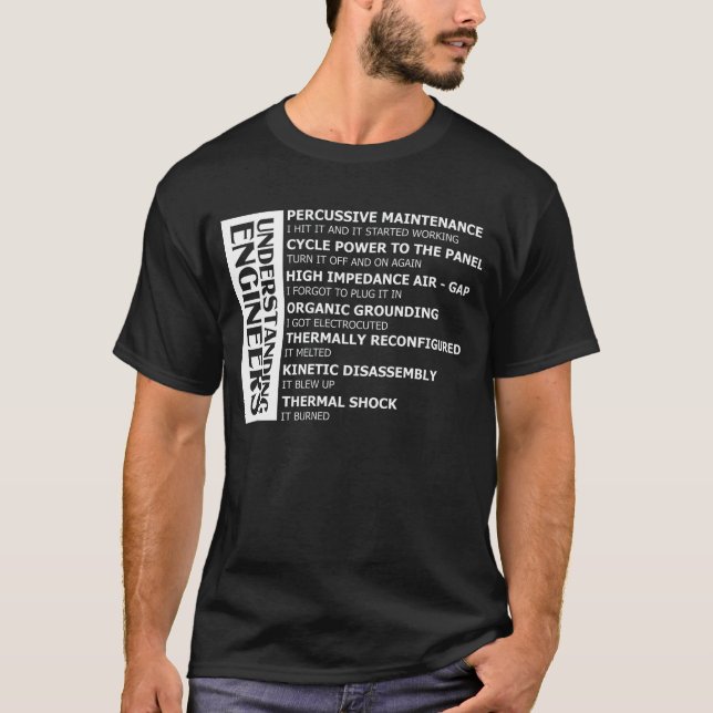 Camiseta Comprender a los ingenieros (Anverso)