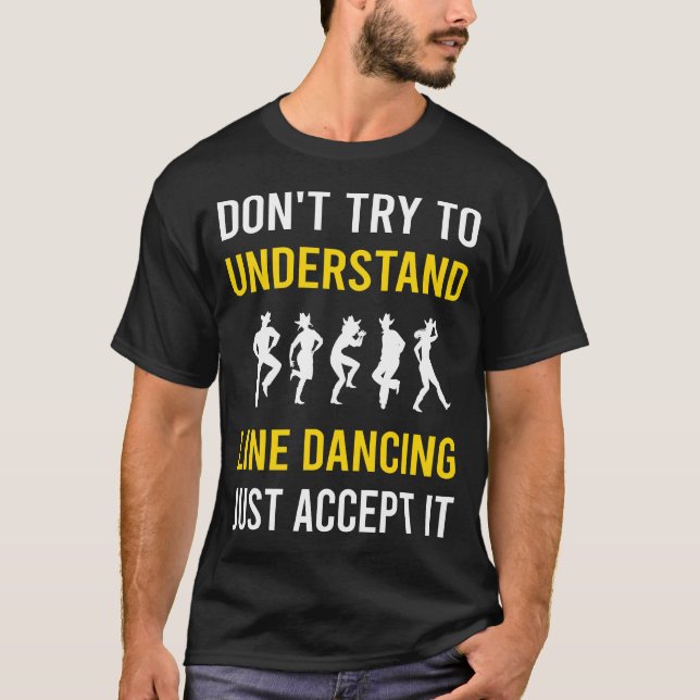 Camiseta Comprender el bailarín de baile de línea (Anverso)