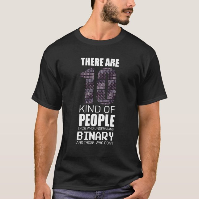 Camiseta Comprender el programador de codificación binaria (Anverso)