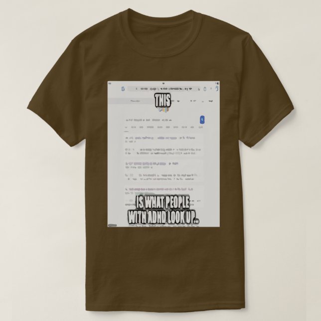 Camiseta Comprensión para la toma de conciencia sobre el TD (Diseño del anverso)