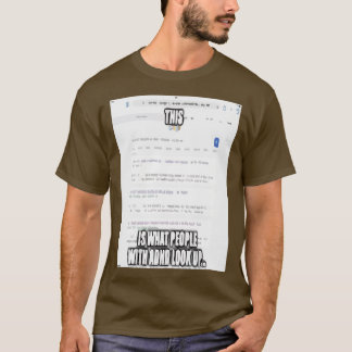 Camiseta Comprensión para la toma de conciencia sobre el TD