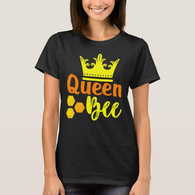 Camiseta Comprimido de la Corona de la Reina Bee (Anverso)
