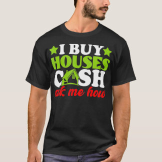Camiseta Compro casas Agente Inmobiliario de Efectivo Hombr
