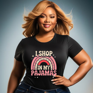 Camiseta Compro En Mis Pajamas - chicas Graciosos