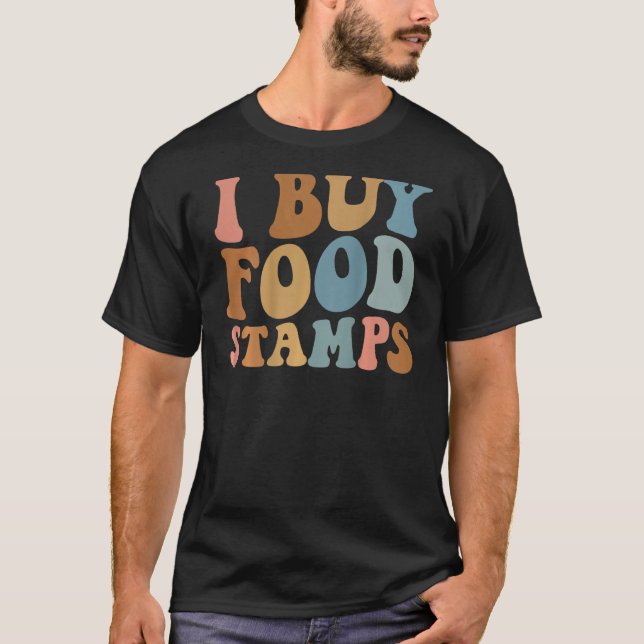 Camiseta Compro estampillas de comida 3 (Anverso)