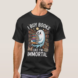 Camiseta Compro libros como yo soy librogusano inmortal Boo