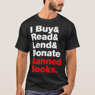 Camiseta Compro y leo y presto y dono libros prohibidos