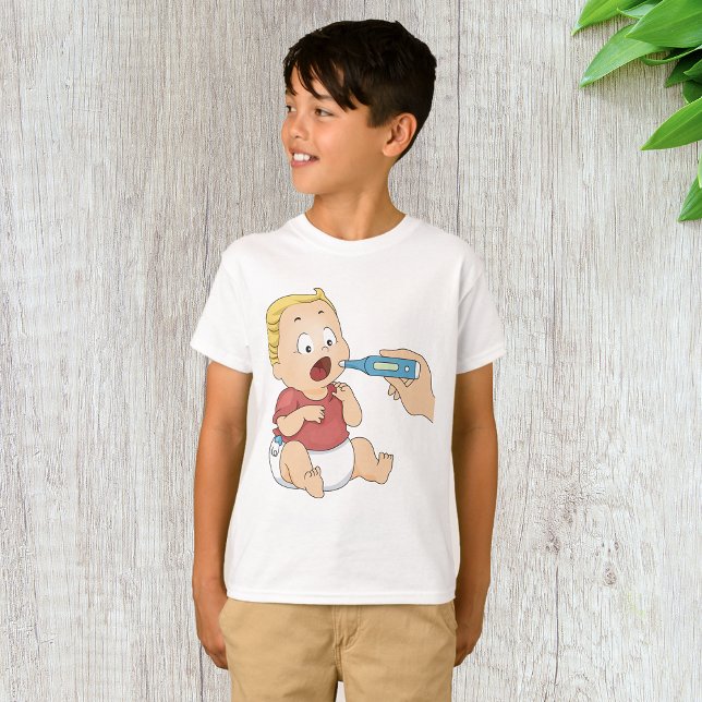 Camiseta Comprobación de la temperatura del bebé Salud pedi (Subido por el creador)