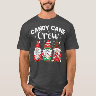 Camiseta Comprobación de la tripulación de caña de caramelo