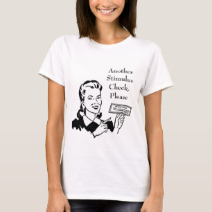 Camiseta Comprobación del estímulo del gobierno vintage