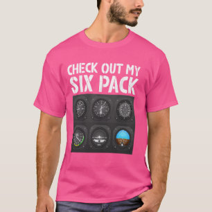 Camiseta Comprobación piloto de mi paquete de seis, piloto