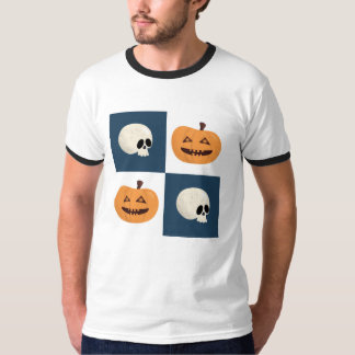 Camiseta Comprobaciones de calaveras y calabazas