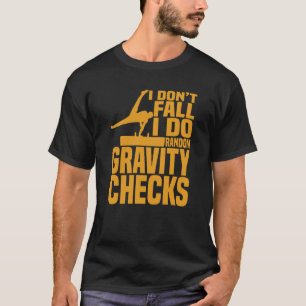 Camiseta Comprobaciones de gravedad aleatoria de equitación