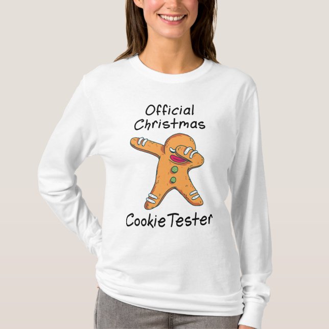 Camiseta Comprobador de cookies de Navidades oficiales (Anverso)