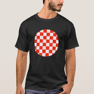 Camiseta Comprobador de patrón de tablero de cheques rojo y