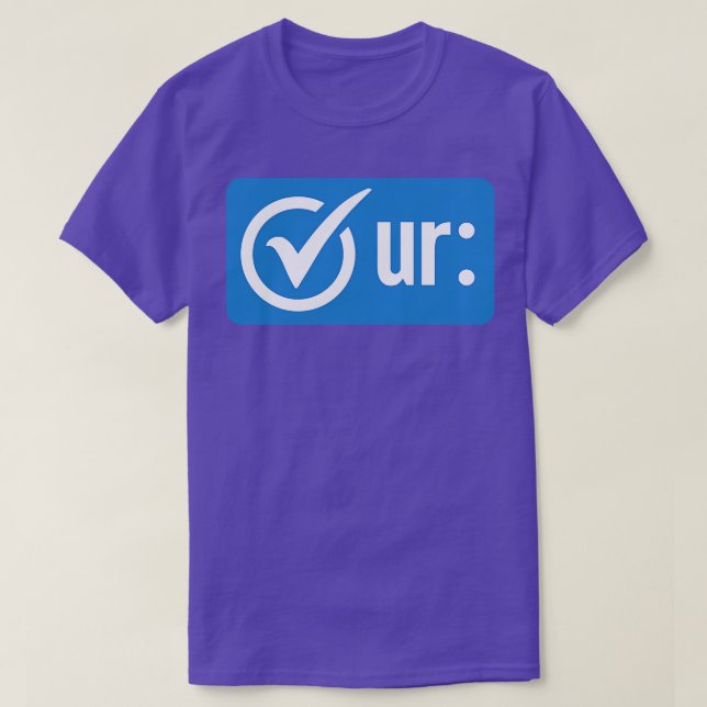Camiseta Comprobar el color UR (Diseño del anverso)
