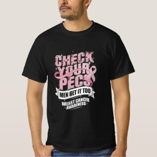 Camiseta Comprobar la conciencia sobre el cáncer de mama en
