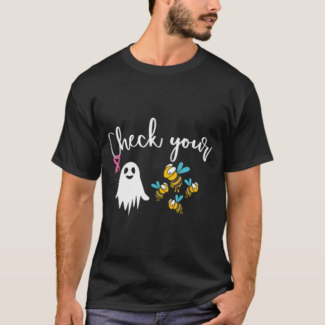 Camiseta Comprobar la sensibilidad de las abejas boo al cán (Anverso)