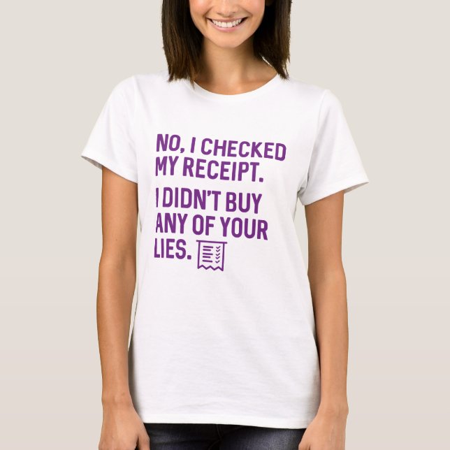 Camiseta Comprobé Mi Recepción (Anverso)