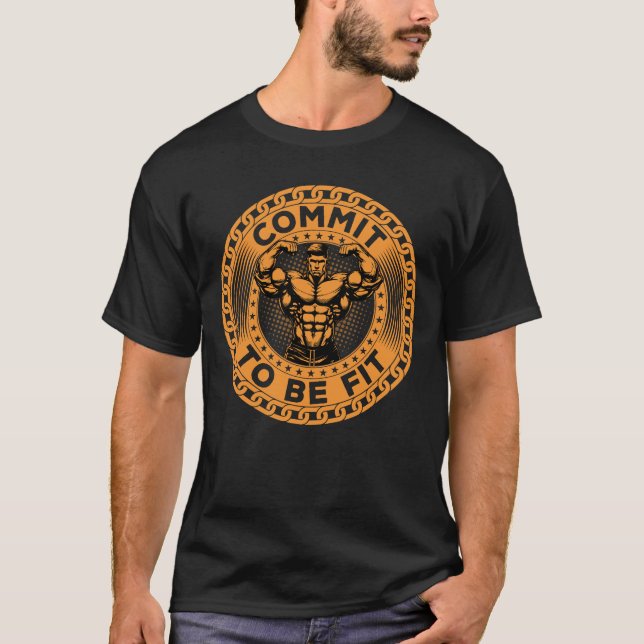 Camiseta Comprometerse a estar en forma (Anverso)