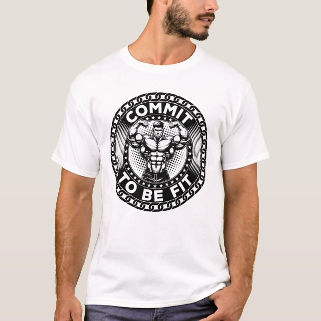 Camiseta Comprometerse a estar en forma (Anverso)