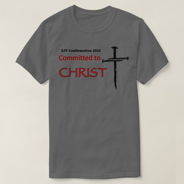Camiseta Comprometido con Cristo en el Prem de Retiro de Co (Diseño del anverso)