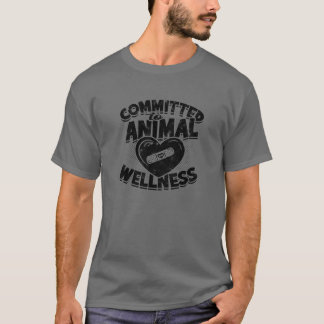 Camiseta Comprometido con el bienestar animal Veterinario