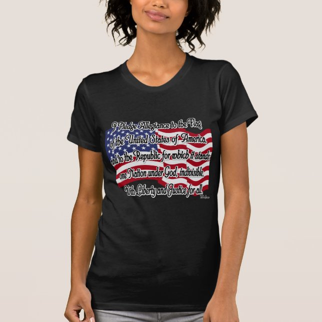 Camiseta Compromiso de la lealtad con la bandera de los (Anverso)
