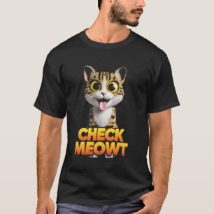 Camiseta Comprueba Meowt Gatito Divertido Amante del Gato H