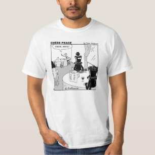 Camiseta "Compruebe dibujo animado hilarante de la paz del