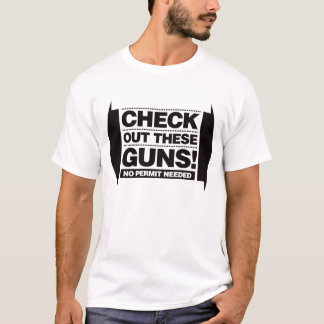 Camiseta Compruebe hacia fuera estos armas - negro