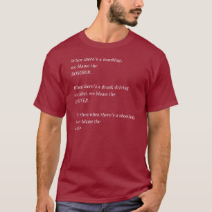 Camiseta Compruebe la culpa