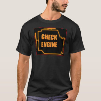 Camiseta Compruebe la luz del motor