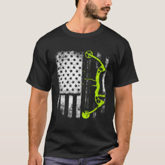 Camiseta Compuesto De Tiro Con Bandera De Eeuu